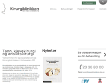 Tablet Screenshot of kirurgiklinikken.no